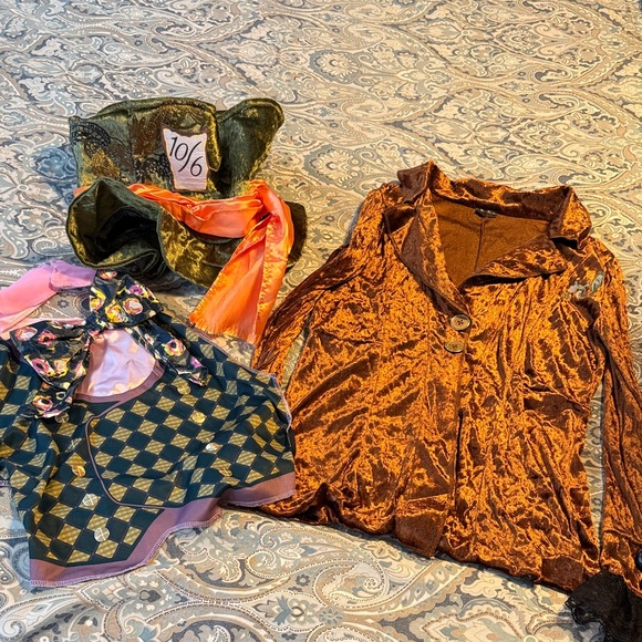 Disney Mad Hatter Kids Costume - Brown and Blue - Picture 2 of 6